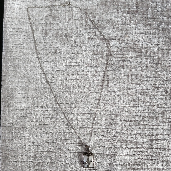 Silver 925/825 necklace and mother of pearl pendant - Picture 2 of 13